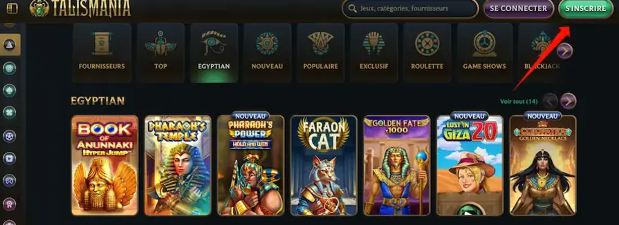 Parcours de création et d’utilisation d’un profil joueur sur Talismania