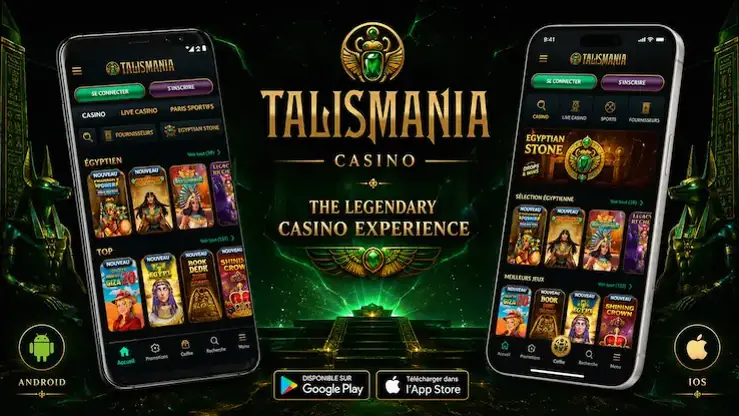Fonctions Talismania accessibles depuis les appareils Android et iOS